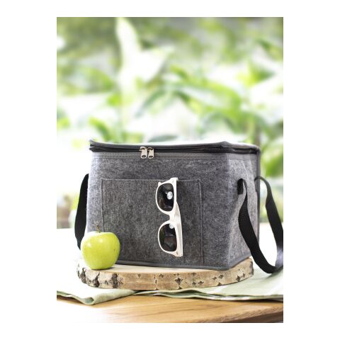 Nevera de fieltro RPET Mason gris | sin montaje de publicidad | no disponible | no disponible