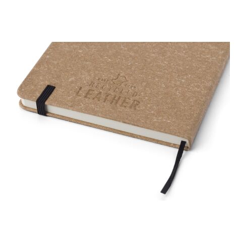 Cuaderno de cuero reciclado Gianna negro | sin montaje de publicidad | no disponible | no disponible