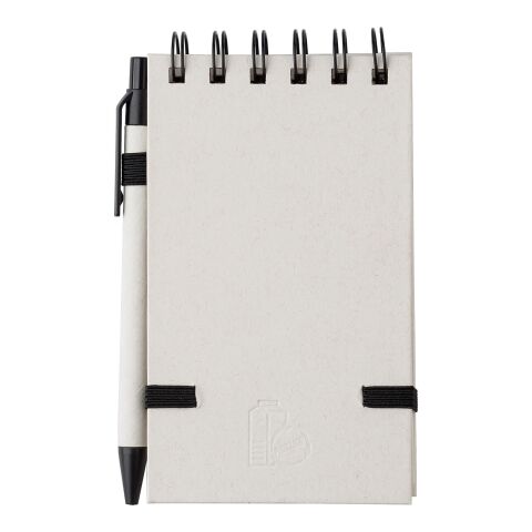 Cuaderno de cartón de leche reciclado Martha negro/ blanco | sin montaje de publicidad | no disponible | no disponible