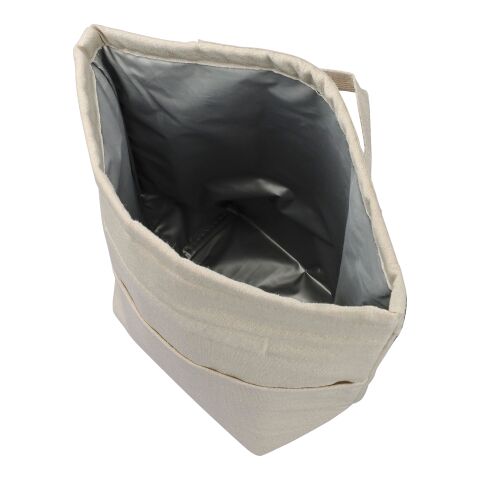 Bolsa nevera enrollable de algodón reciclado Faith beige | sin montaje de publicidad | no disponible | no disponible