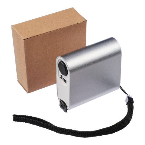 Flexómetro de aluminio Frances plata | sin montaje de publicidad | no disponible | no disponible