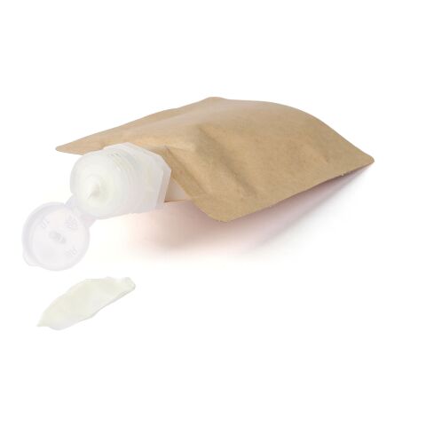 Loción solar protectora en bote de papel Kyle marrón | sin montaje de publicidad | no disponible | no disponible