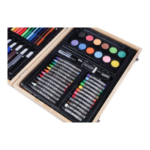 Estuche de madera con set de dibujo Thessaly marrón | sin montaje de publicidad | no disponible | no disponible