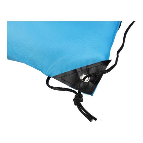 Mochila de cuerdas de poliéster rPET Calix azul claro | sin montaje de publicidad | no disponible | no disponible