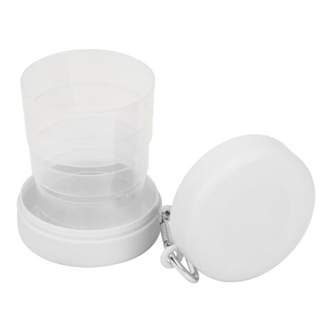 Vaso plegable de 220 ml blanco | sin montaje de publicidad | no disponible | no disponible