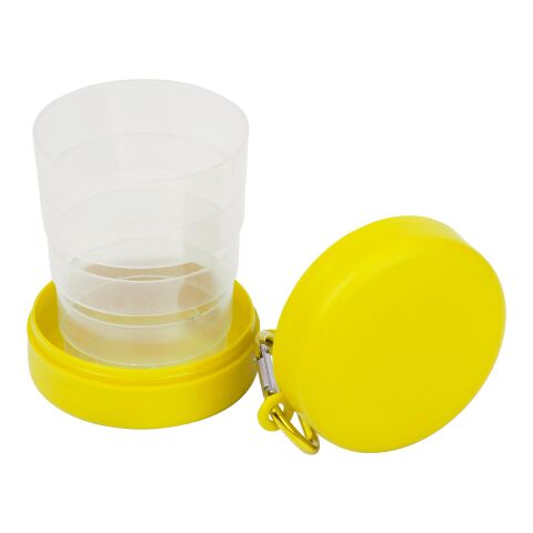 Vaso plegable de 220 ml amarillo | sin montaje de publicidad | no disponible | no disponible