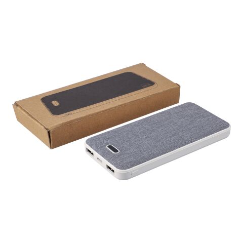 Power Bank de ABS reciclado Tovi blanco | sin montaje de publicidad | no disponible | no disponible