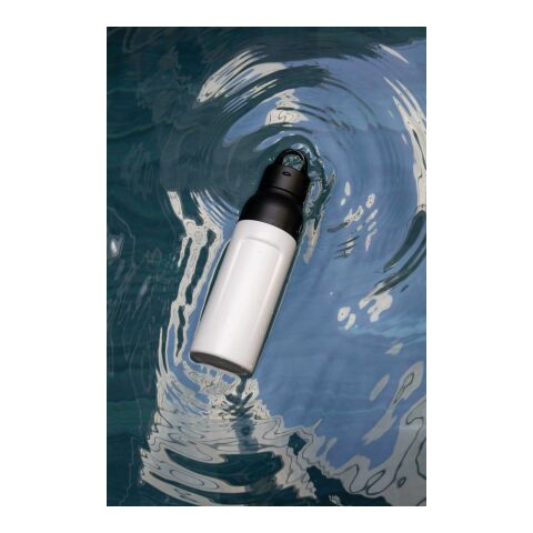 Botella termo BrandCharger Posh Flo blanco | sin montaje de publicidad
