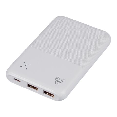Power Bank de ABS reciclado Tavi blanco | sin montaje de publicidad | no disponible | no disponible