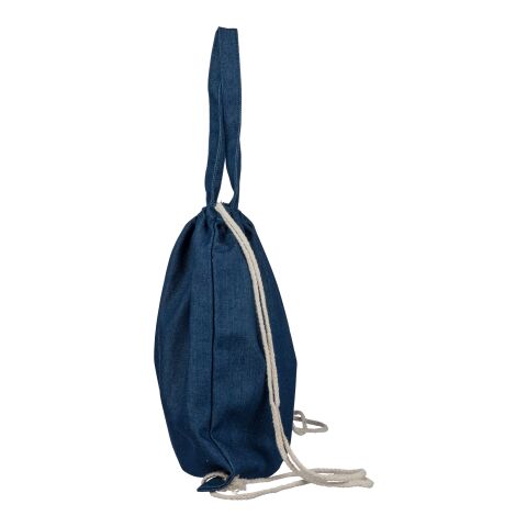 Bolsa y mochila de denim reciclado Dex azul | sin montaje de publicidad