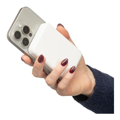 Power Bank de ABS reciclado Miren blanco | sin montaje de publicidad | no disponible | no disponible