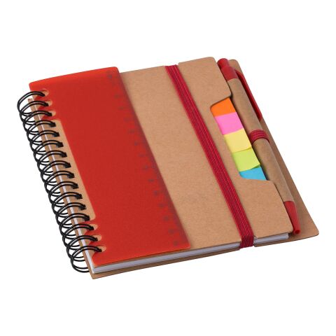 Libreta de papel reciclado Angela rojo | sin montaje de publicidad | no disponible | no disponible