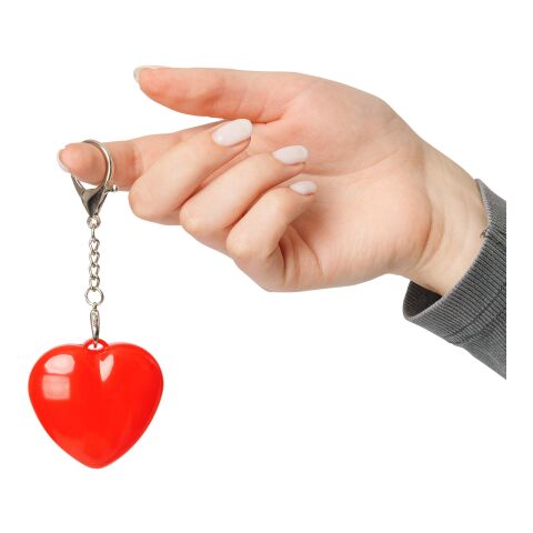 Llavero con luz Gleamo | Forma de corazón rojo