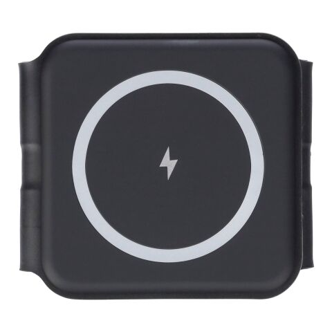 Cargador inalámbrico Trigo | Reciclado | 3-en-1 negro