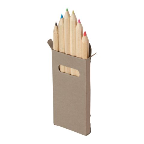 6 lápices de color gris