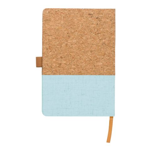 Cuaderno de corcho y algodón Trevor azul claro