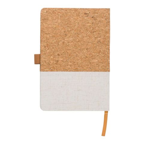 Cuaderno de corcho y algodón Trevor blanco