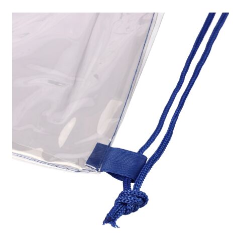 Mochila transparente en PVC azul cobalto