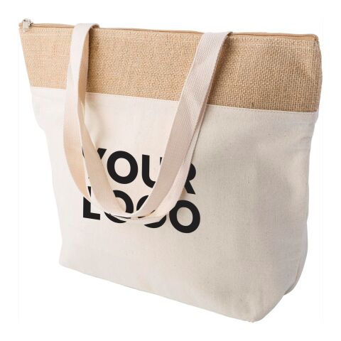Nevera de yute de algodón Randy beige