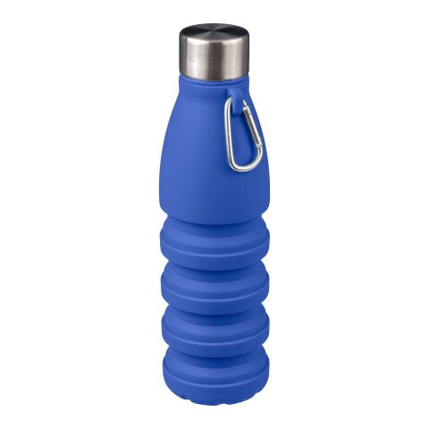 Botella plegable de silicona Erin azul cobalto