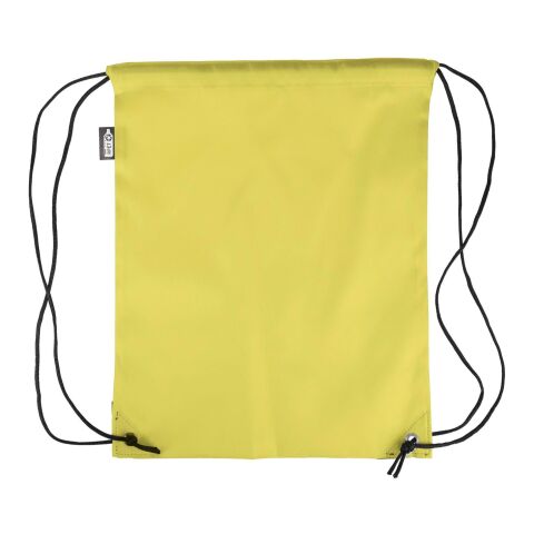 Mochila de cuerdas de poliéster rPET Calix amarillo