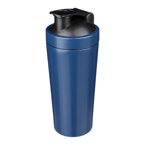 Vaso agitador de acero inox. reciclado (750 ml) Orla azul cobalto