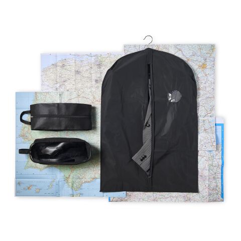 Bolsa de tela PEVA con cremallera negro | sin montaje de publicidad | no disponible | no disponible