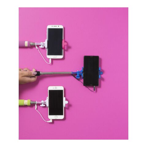 Palo de selfie en ABS y EVA azul claro | sin montaje de publicidad | no disponible | no disponible