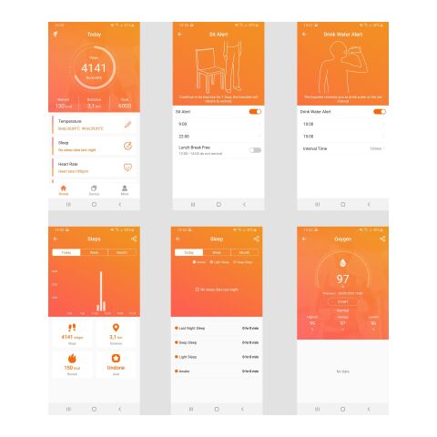 Reloj inteligente de ABS negro | sin montaje de publicidad | no disponible | no disponible