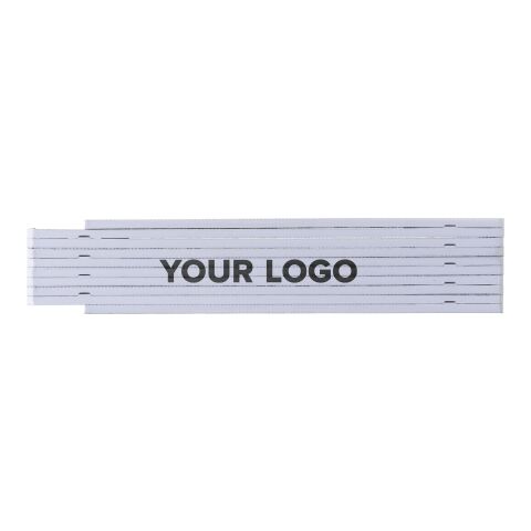 Regla plegable de plástico blanco | sin montaje de publicidad | no disponible | no disponible